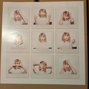 Taylor Swift 9 Face Photo Poster
